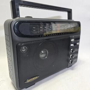 Optimus 12-603 Vintage AM FM Portable Radio High Performance RadioShack Tested
